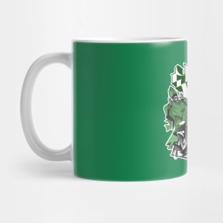 Funny Ghost Dark Green Mug